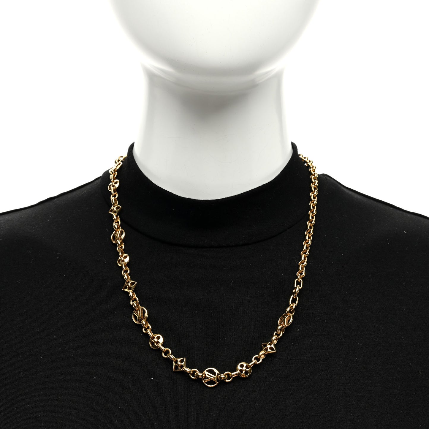 Metal Crazy in Lock Necklace Gold