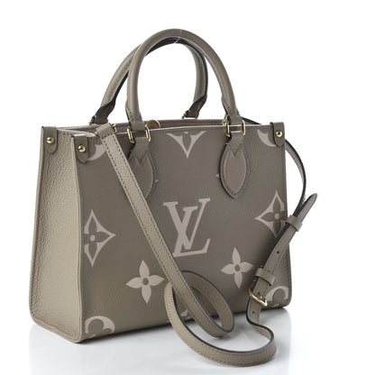 Louis Vuitton Empreinte Monogram Giant Onthego PM Tourterelle Creme 2 of 8