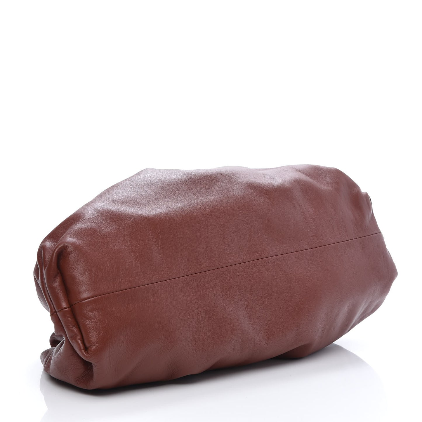 Smooth Butter Calf The Pouch Oversized Clutch Rust