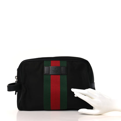Gucci Techno Canvas Web Toiletry Case Black 2 of 9