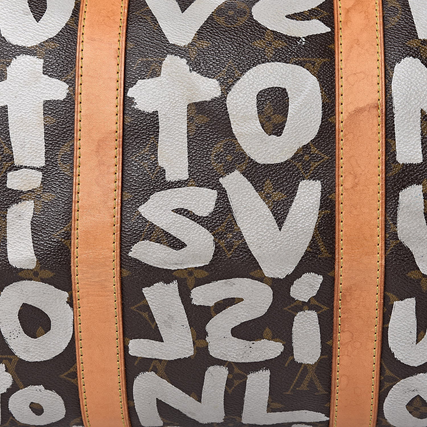 Louis Vuitton Graffiti Keepall 50 Silver 20 of 30