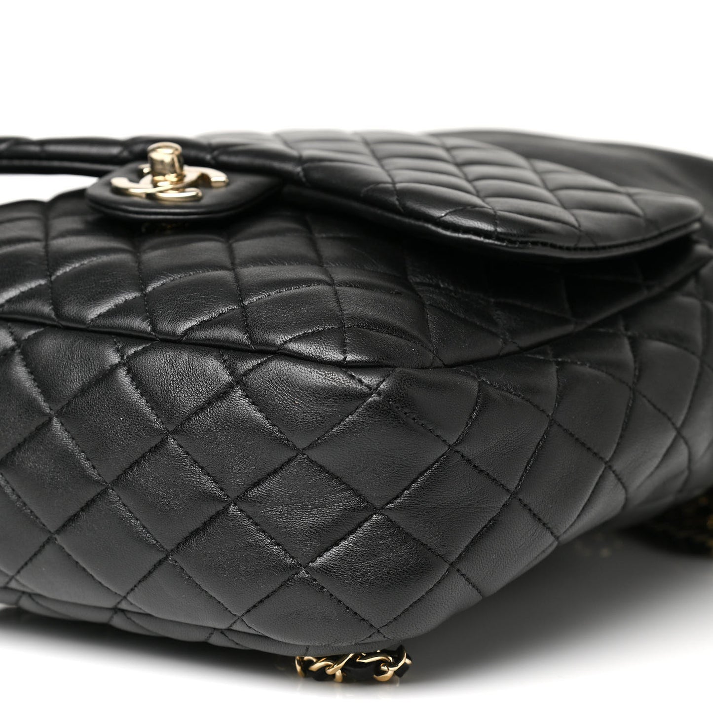 Lambskin Quilted Large In Seoul Backpack Navy