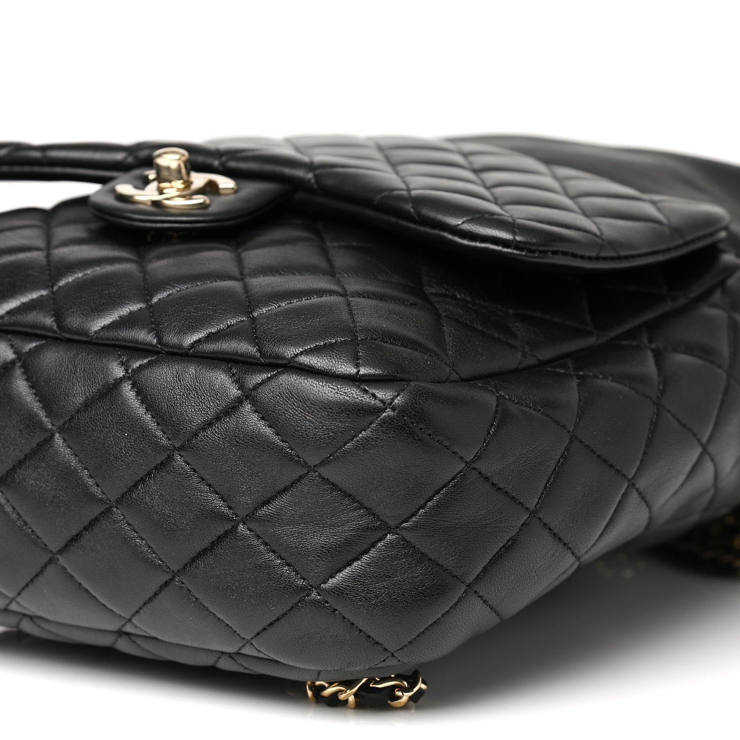 Chanel Lambskin Quilted Large In Seoul Backpack Navy 10 of 10