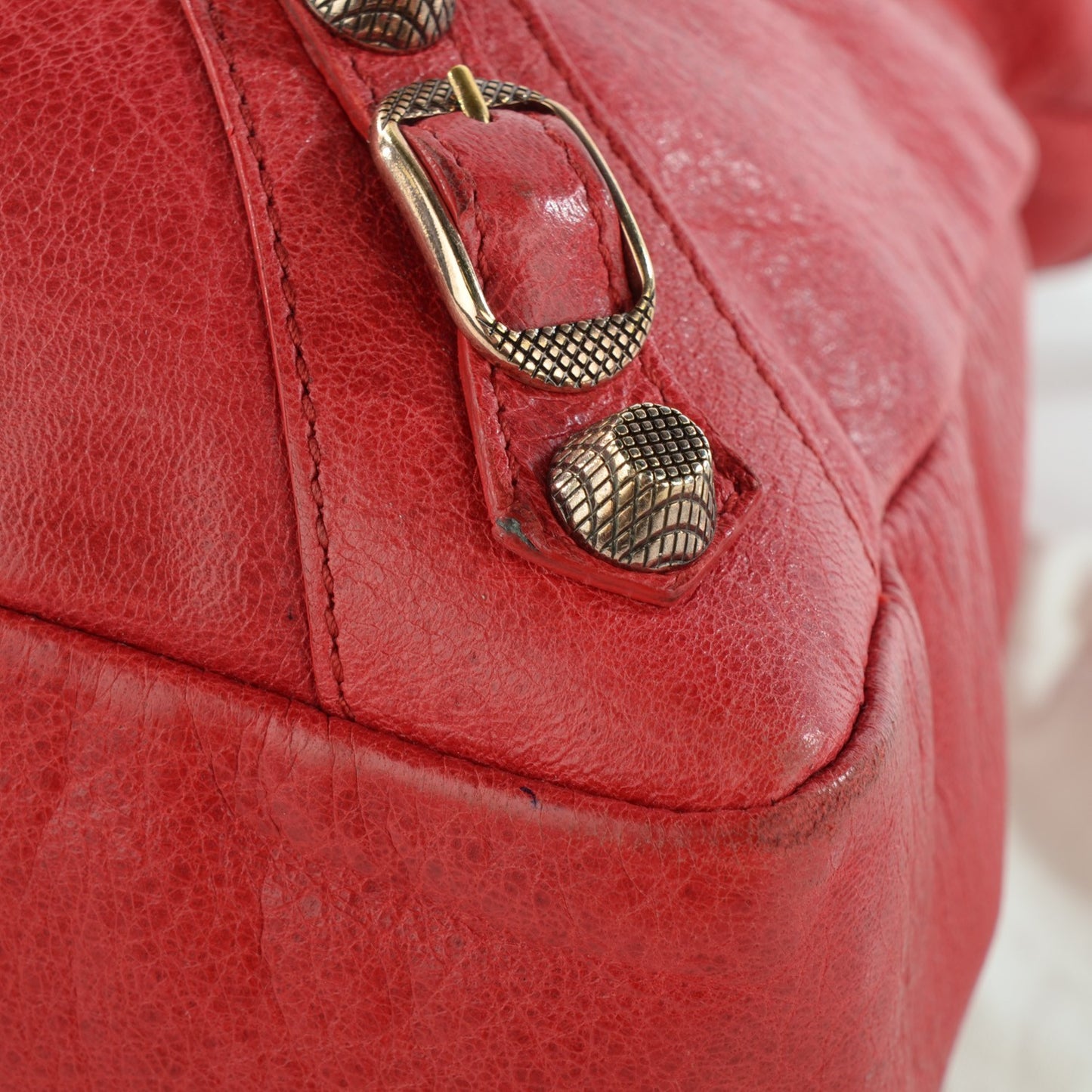 Agneau Giant 12 Rose Gold Hardware Town Coquelicot