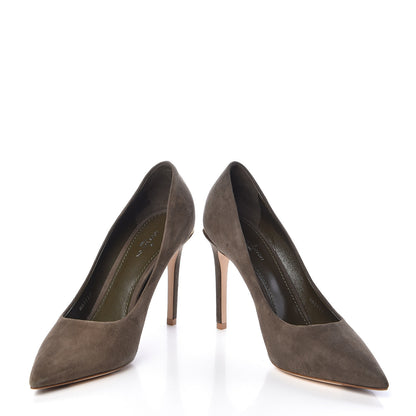 Louis Vuitton Suede First Lady Pumps 37 Kaki 5 of 11