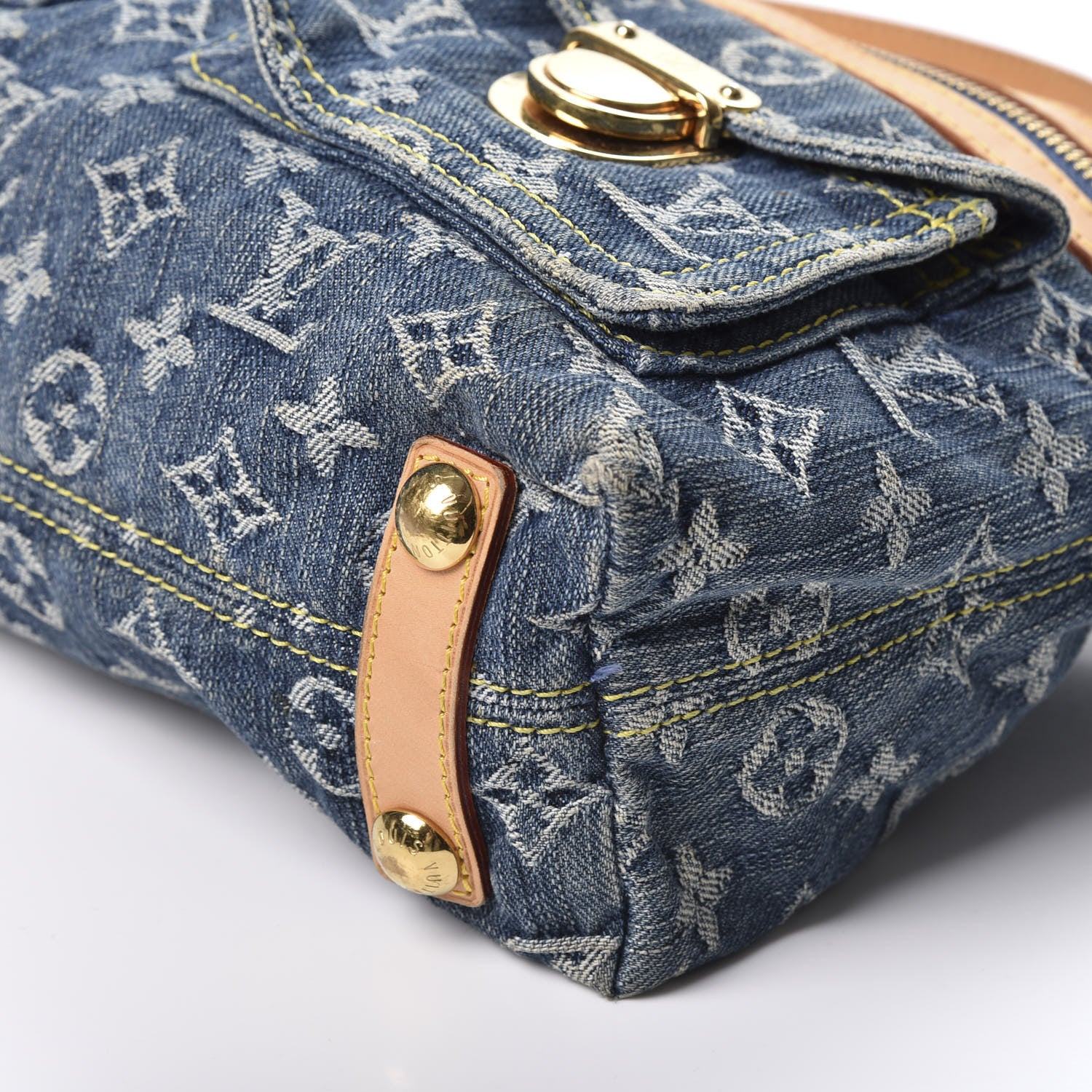Louis Vuitton Monogram Denim Baggy PM Blue 7 of 16