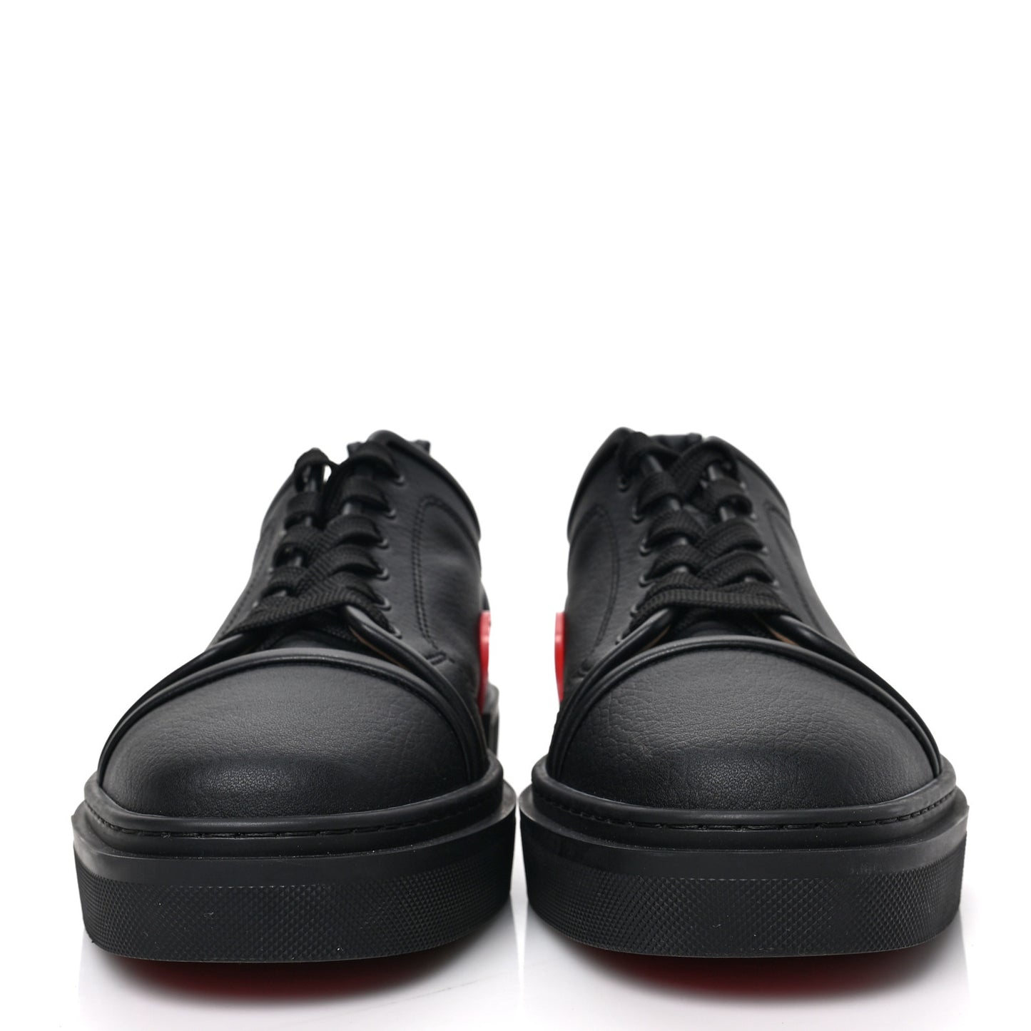 Calfskin Mens Adolon Junior Low Top Sneaker 42 Black