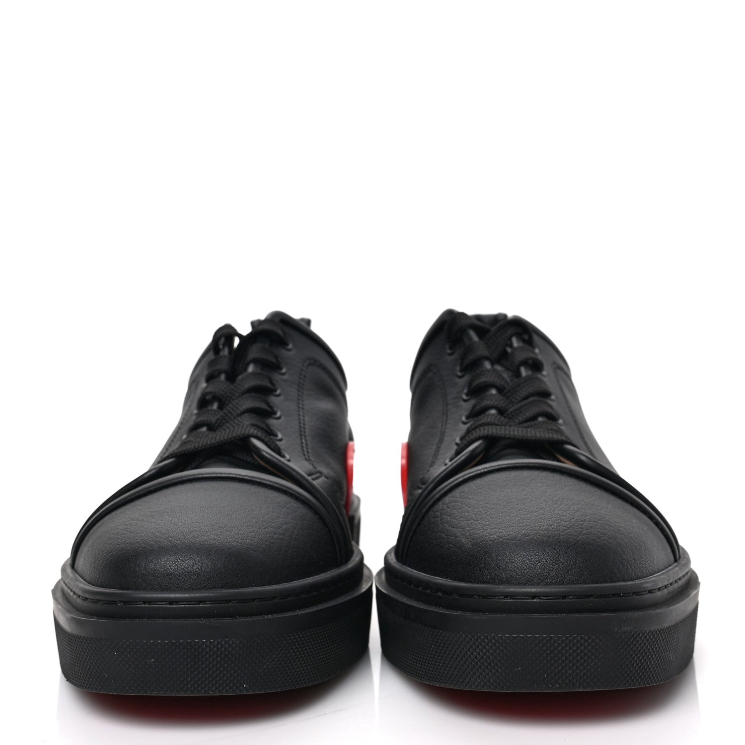 Christian Louboutin Calfskin Mens Adolon Junior Low Top Sneaker 42 Black 2 of 7