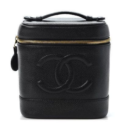 Chanel Caviar Cosmetic Vanity Bag Black 1 of 8