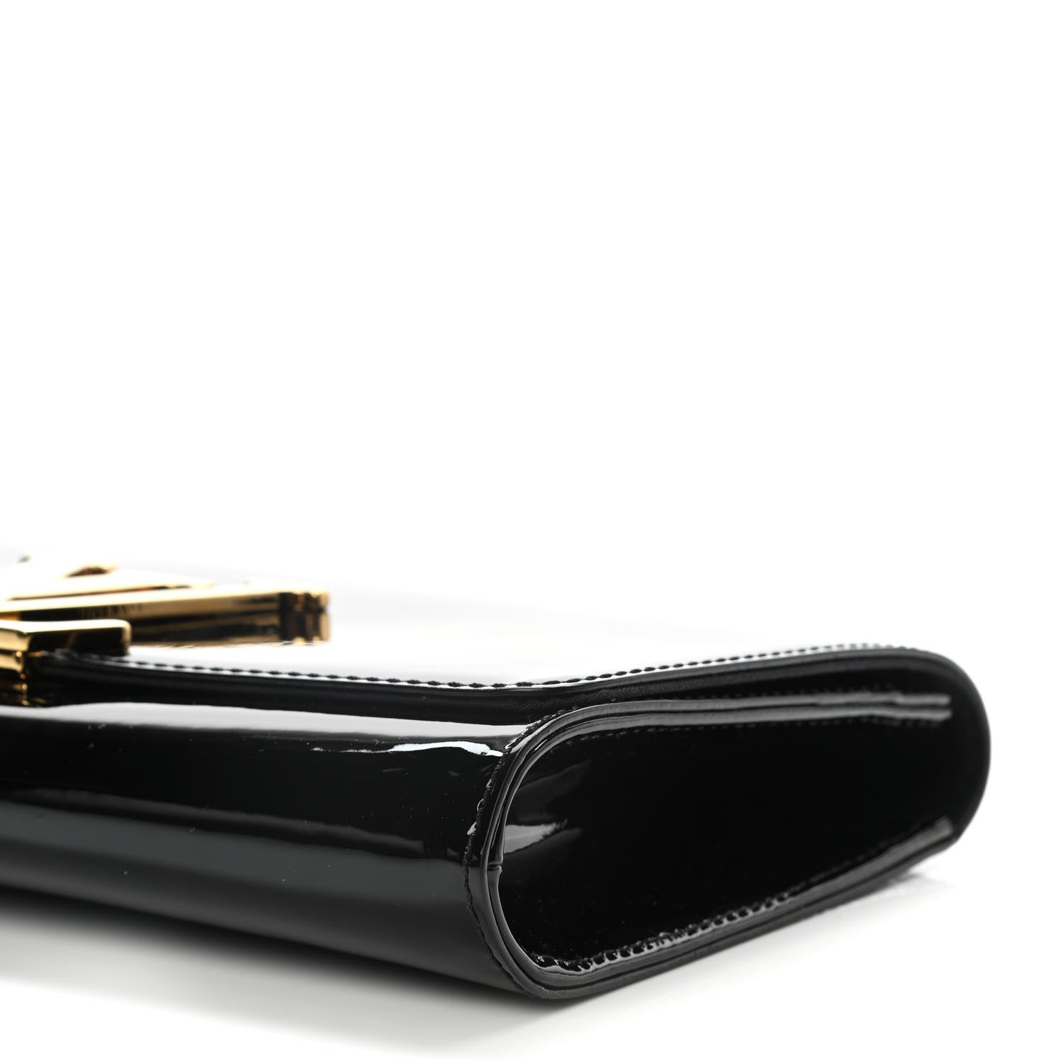 Louis Vuitton Patent Louise Clutch Black 8 of 11