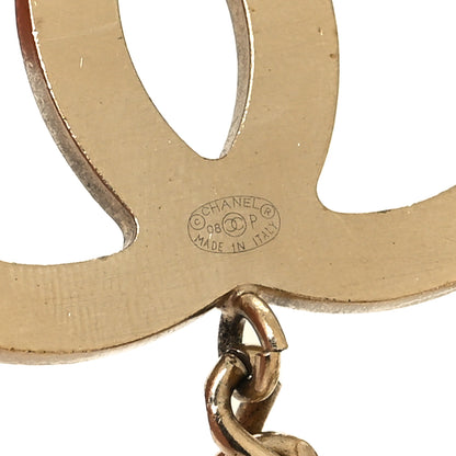 Chanel Crystal CC Heart Peace Sign Charm Chain Belt Gold 3 of 5