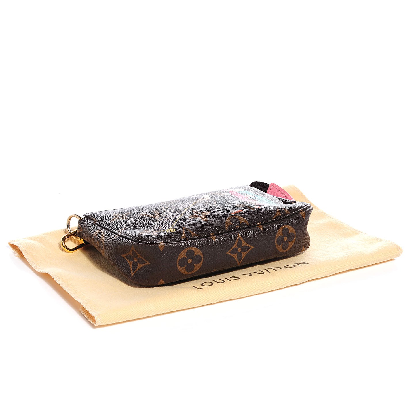 Monogram Illustre Mini Pochette Accessories Rose