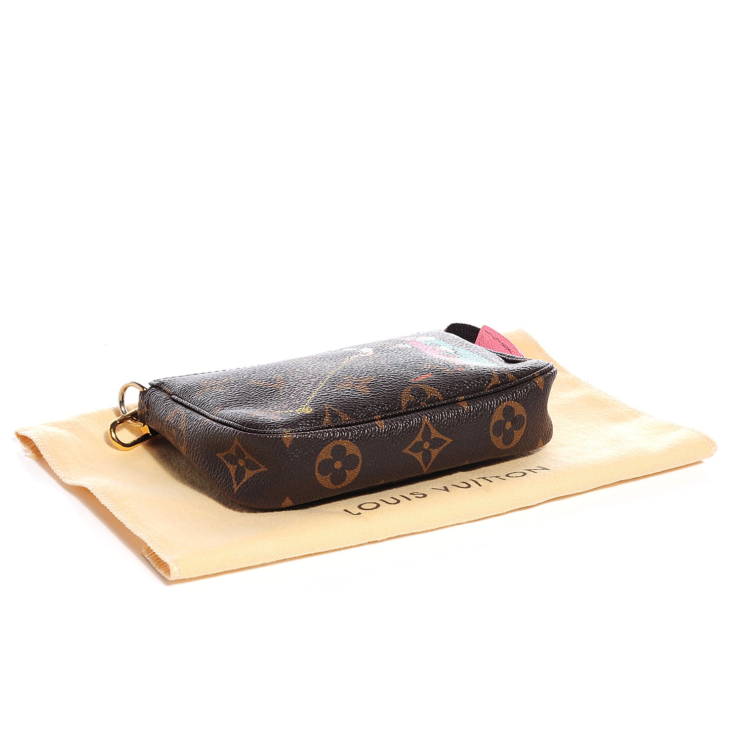Louis Vuitton Monogram Illustre Mini Pochette Accessories Rose 4 of 8
