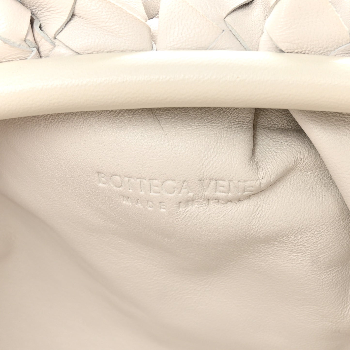 Nappa Maxi Intreccio The Pouch Oversized Clutch Plaster