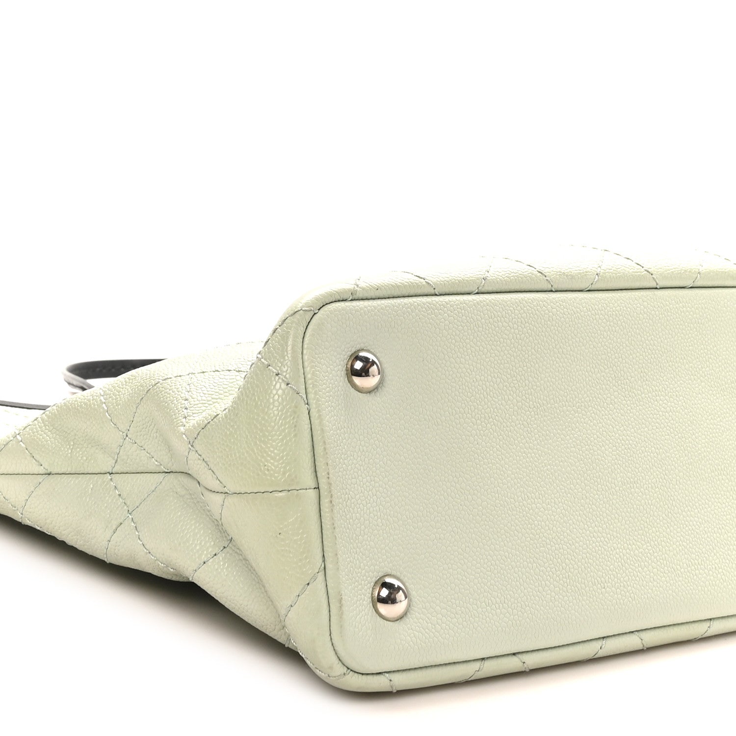 Chanel Grained Calfskin Shopping Fever Tote Green 5 of 11