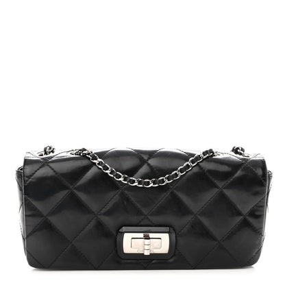 Chanel Patent Quilted Mademoiselle East West Flap Black 1 of 15