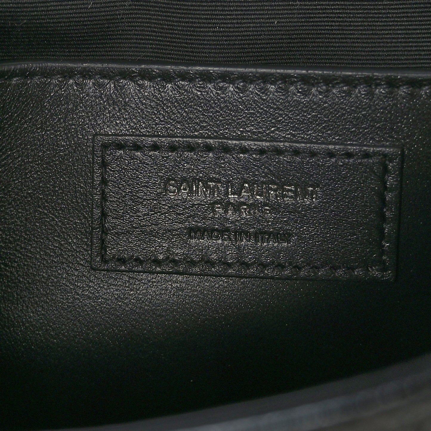 Crinkled Calfskin Matelasse Monogram Baby Niki Chain Satchel Black