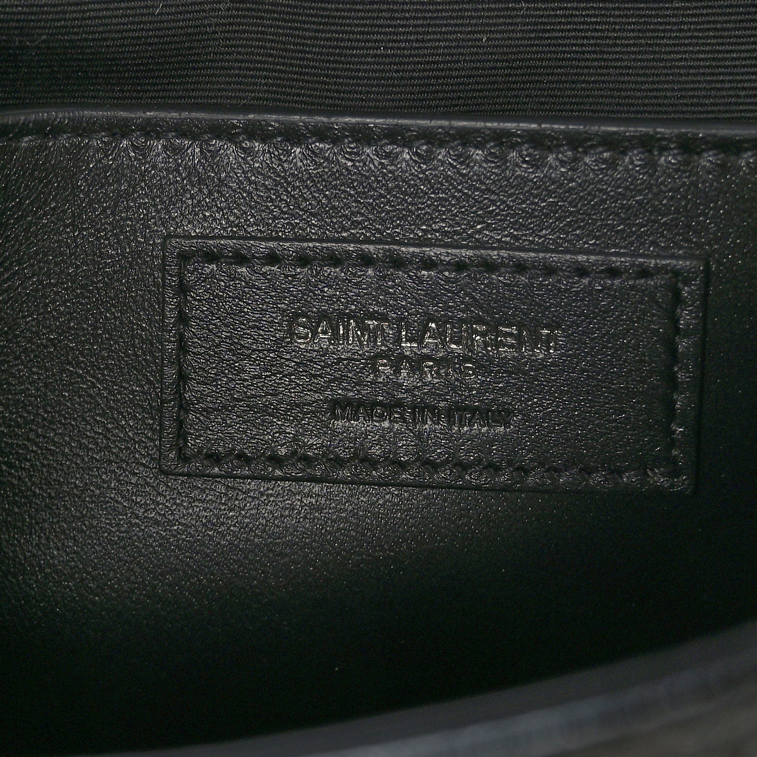 Saint Laurent Crinkled Calfskin Matelasse Monogram Baby Niki Chain Satchel Black 7 of 8