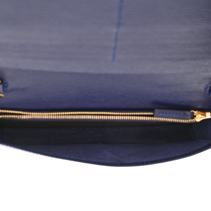Gucci Shangai Calfskin Polka Dot Horsebit 1955 Wallet On Chain Blue Orange Sailor Blue 5 of 8