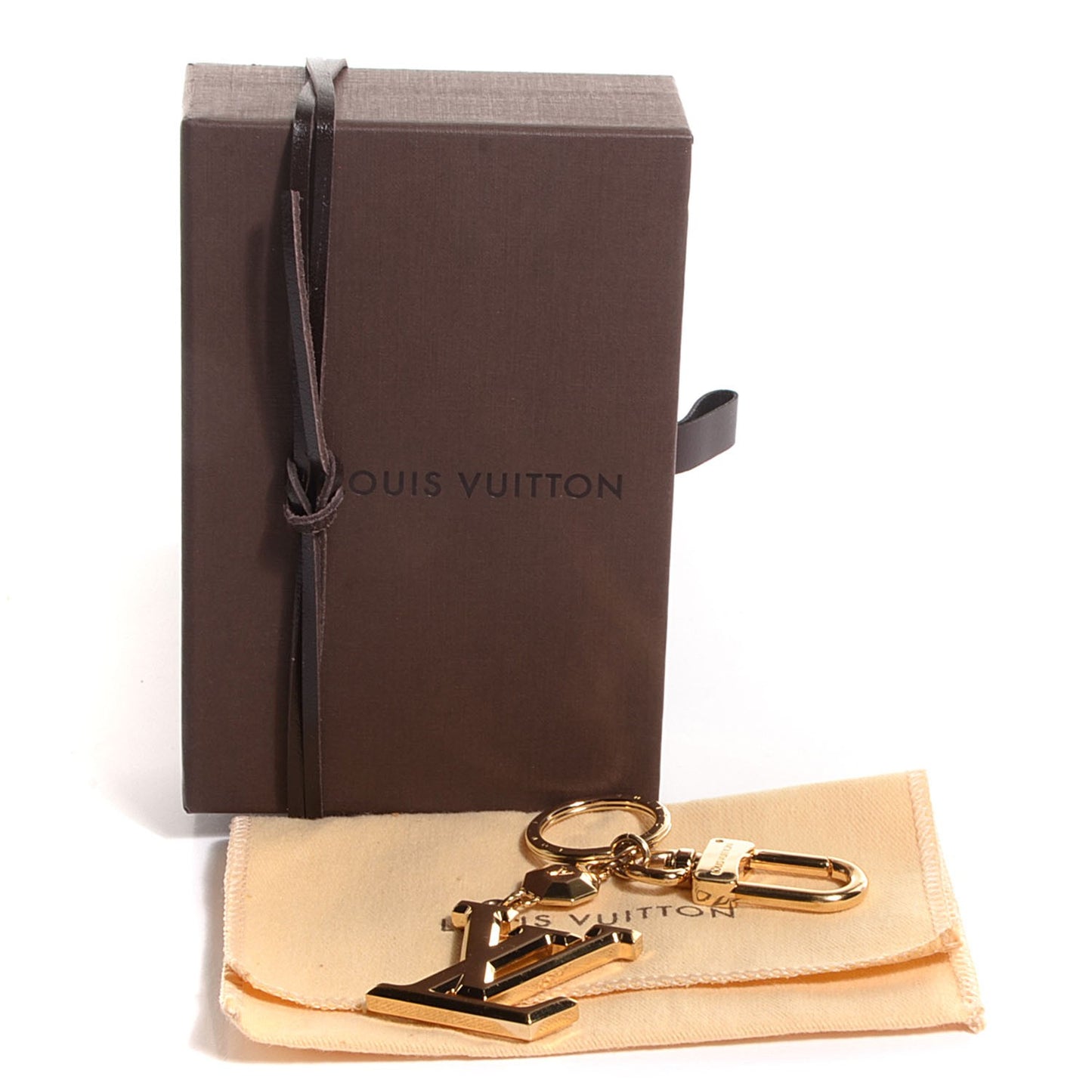LV Facettes Key Holder Gold