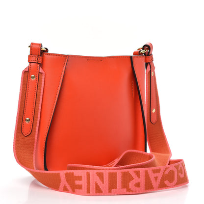 Stella McCartney Eco Alter Nappa Perforated Logo Tiny Crossbody Orange 3 of 8