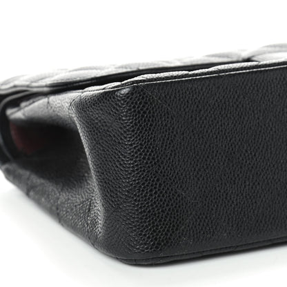 Chanel Caviar Quilted Jumbo Double Flap Black 6 of 10