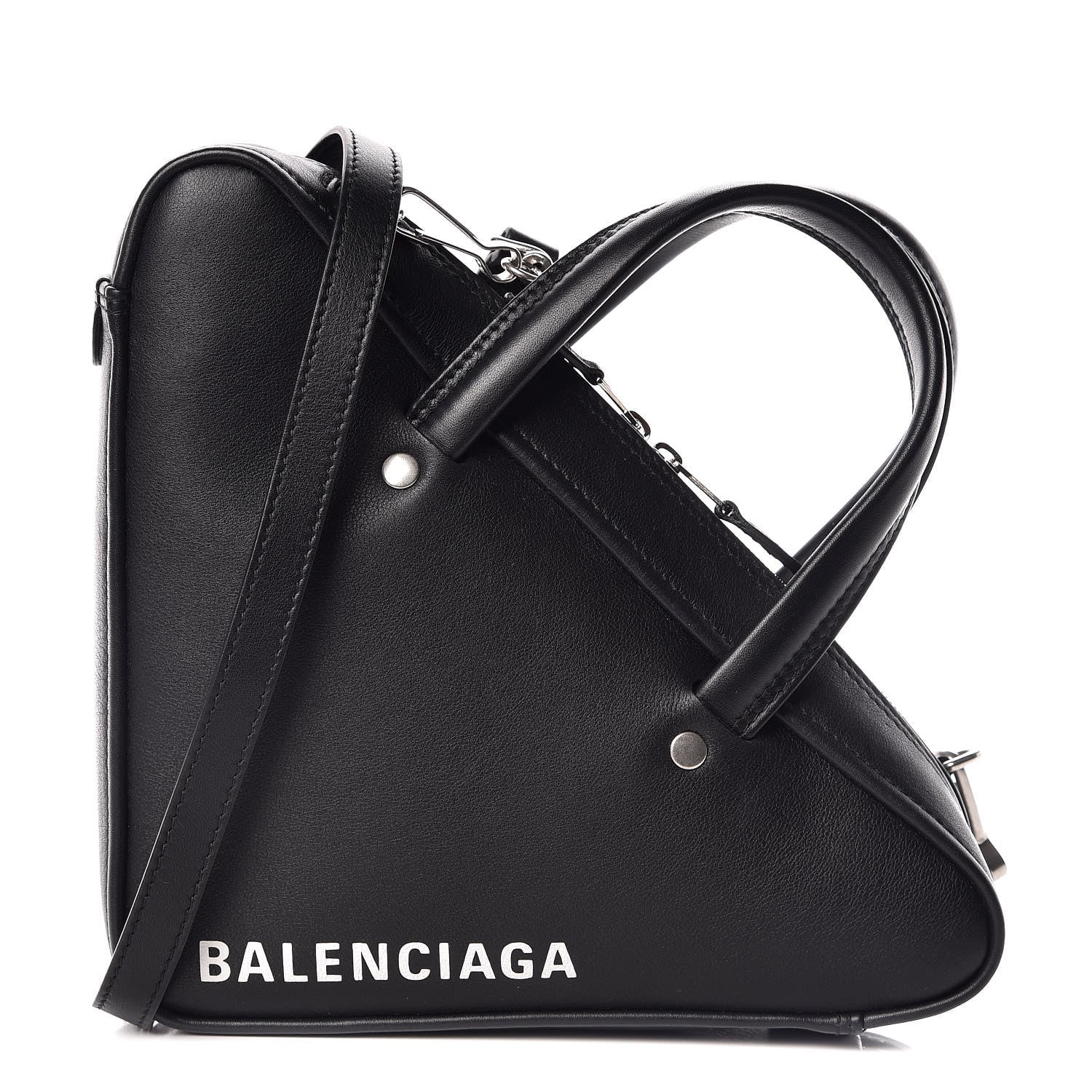Balenciaga Calfskin XS Triangle Duffle Black 1 of 10