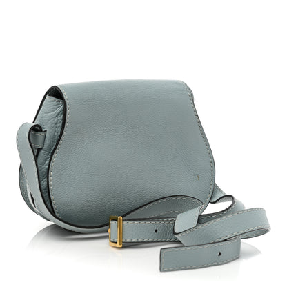 Chloe Calfskin Mini Marcie Round Crossbody Bag Faded Blue 3 of 12