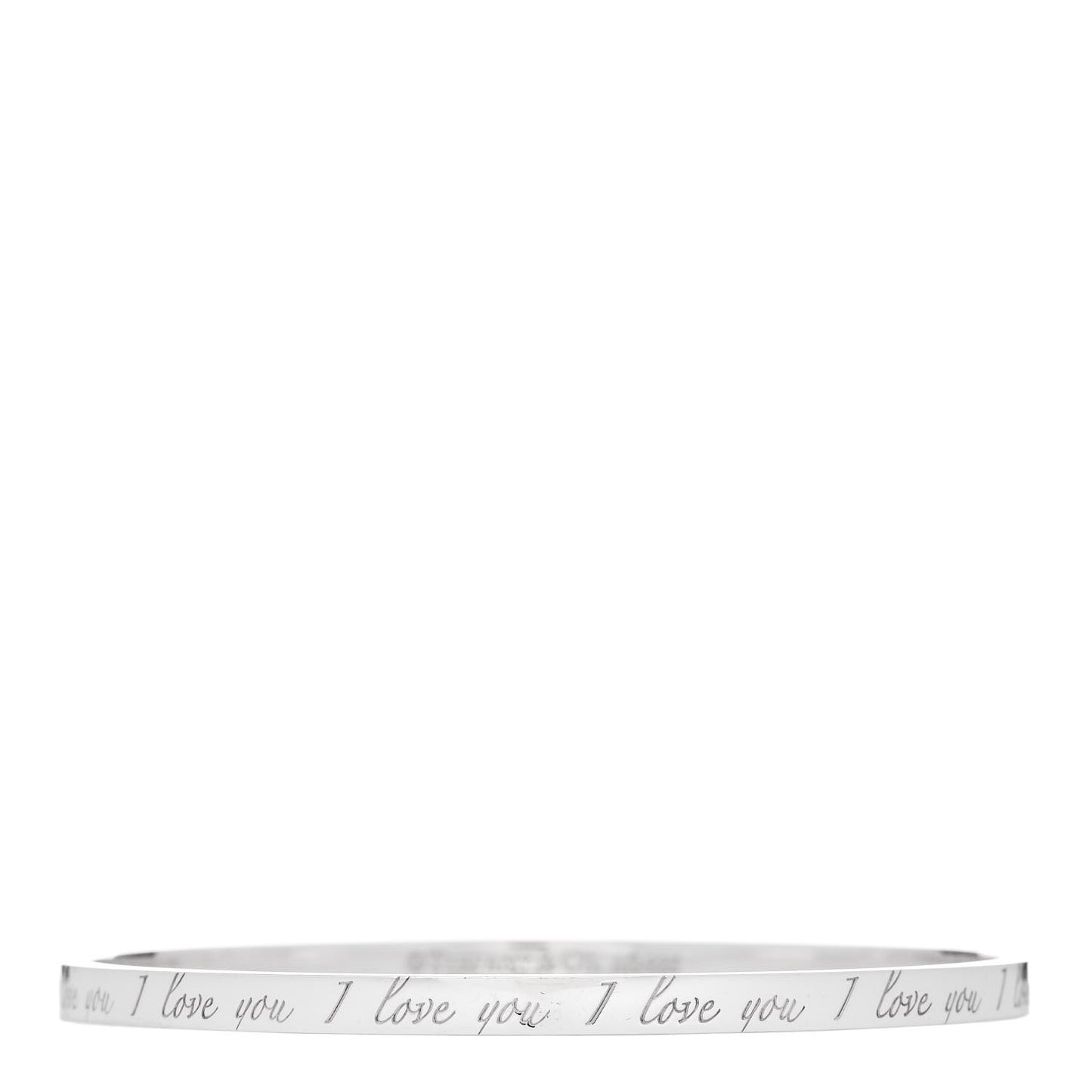 Sterling Silver Love Notes Bangle Bracelet
