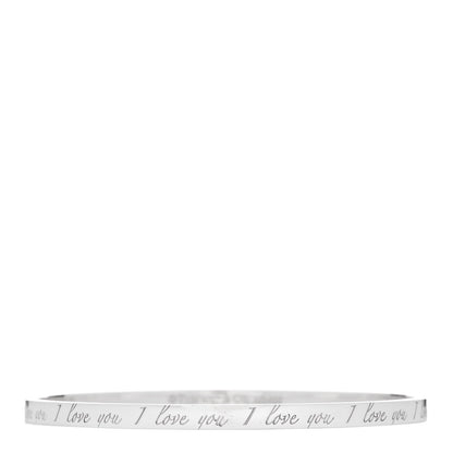 Tiffany Sterling Silver Love Notes Bangle Bracelet 1 of 4