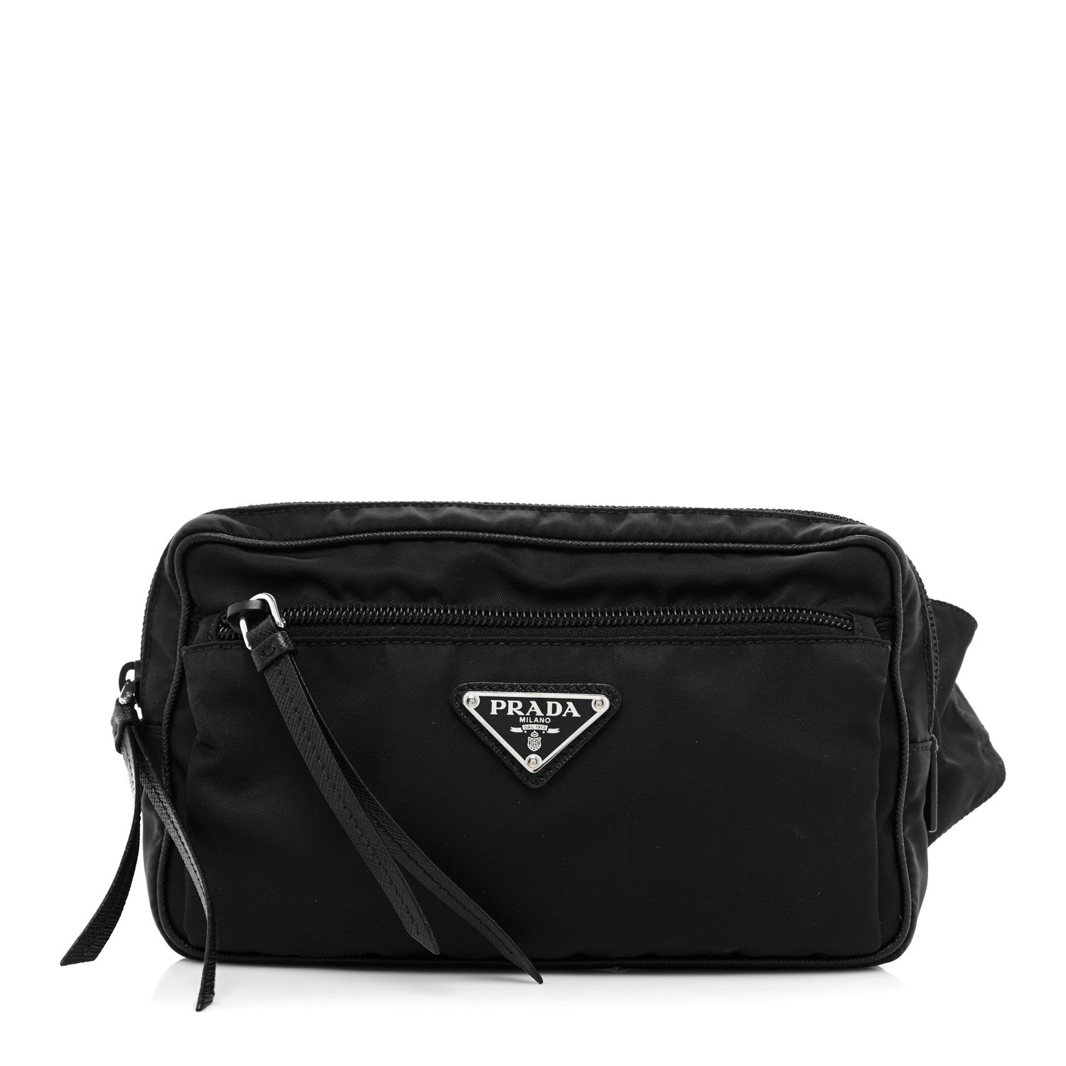 Prada Re-Nylon Saffiano Belt Bag L Black 1 of 11