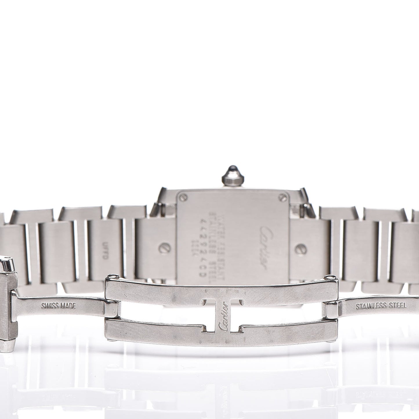 Stainless Steel 20mm Tank Francaise Quartz Watch