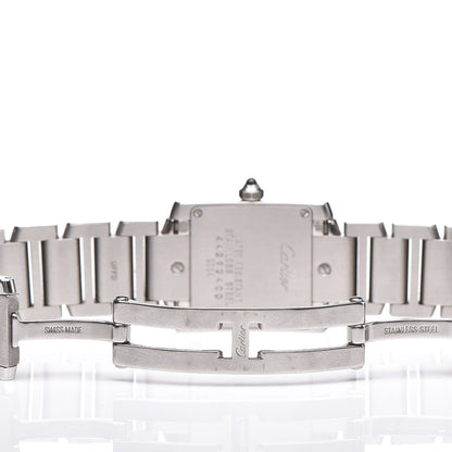 Cartier Stainless Steel 20mm Tank Francaise Quartz Watch 5 of 9