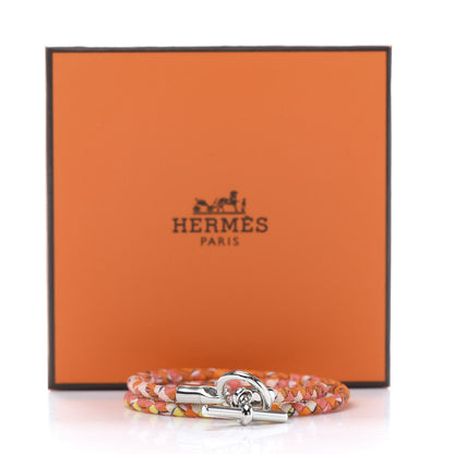 Hermes Silk Glenan Double Tour Bracelet T1 Tropical 6 of 6