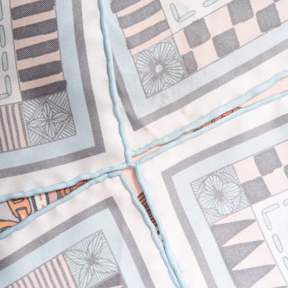 Louis Vuitton Silk Jeu De Louis Scarf Blush 9 of 9