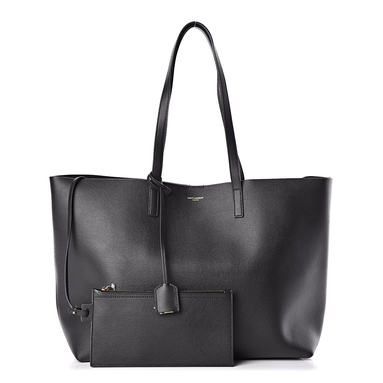 Saint Laurent Calfskin Large Shopping Tote Black 1 of 11