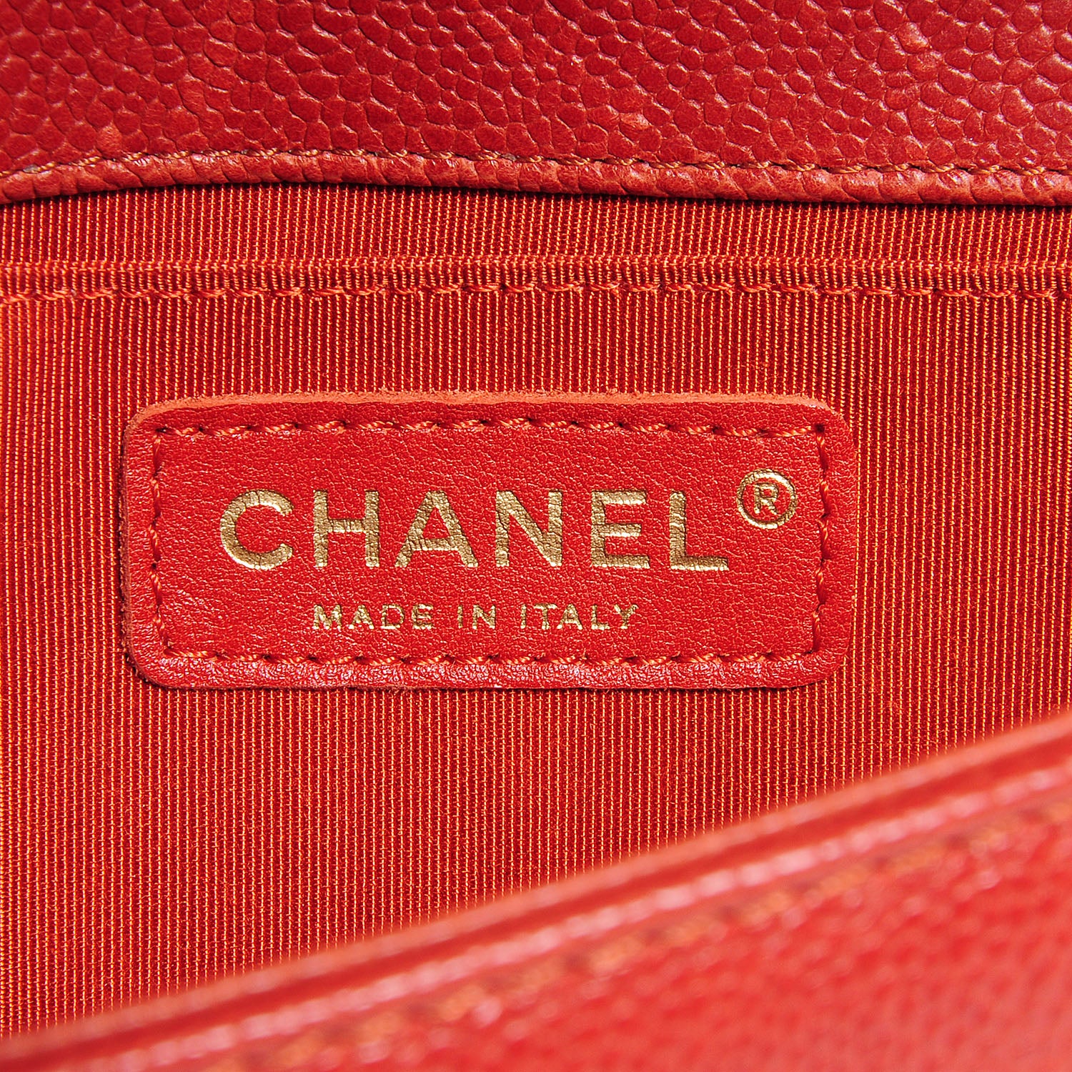 Chanel Caviar Medium Boy Flap Red 7 of 9