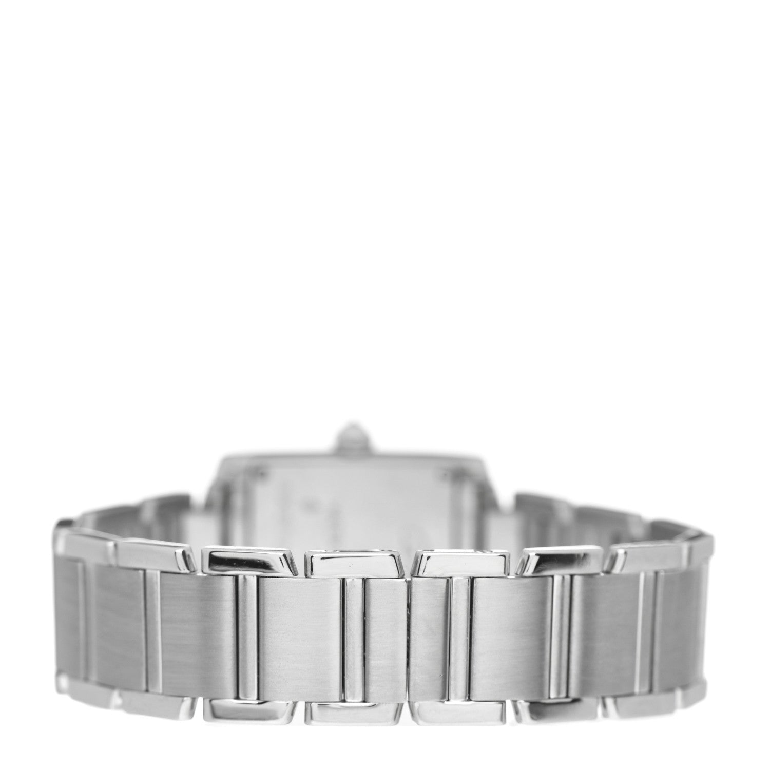 Cartier 18K White Gold Diamond Bezel 20mm Tank Francaise Quartz Watch 3 of 4