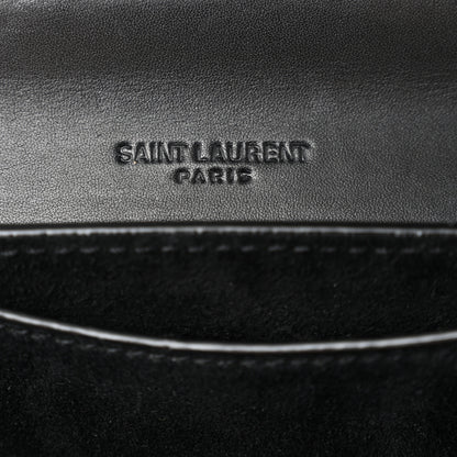 Saint Laurent Smooth Calfskin Classic Monogram Small Kaia Satchel Black 6 of 9