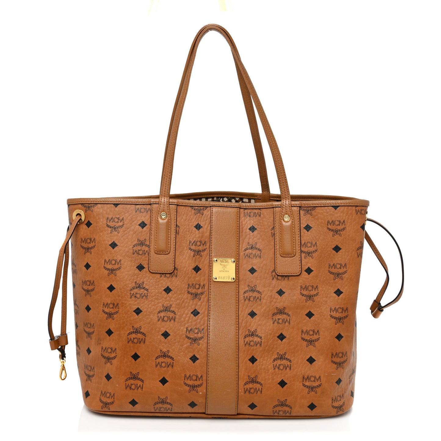 Visetos Medium Liz Reversible Shopper Tote Cognac