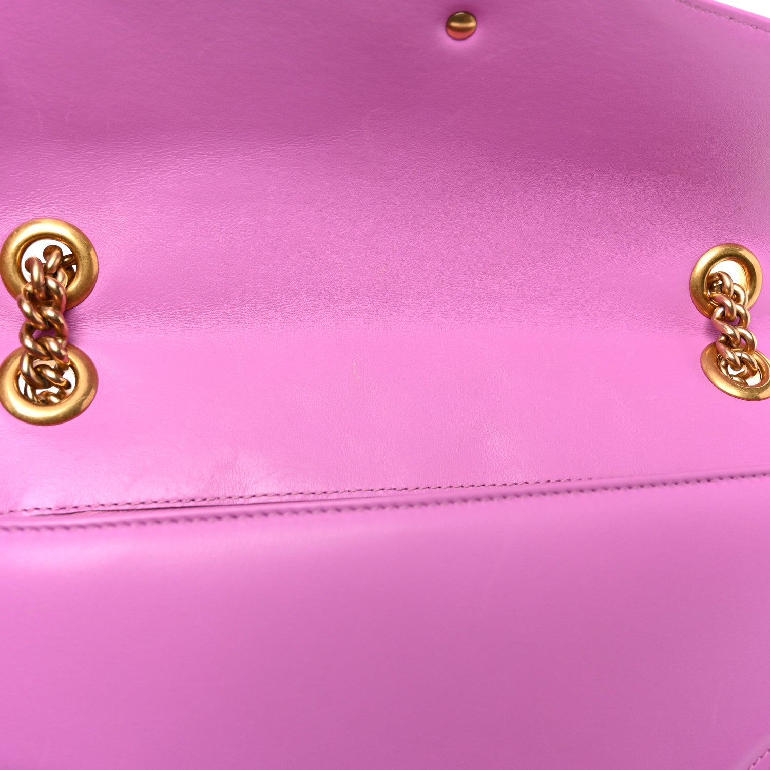 Gucci Calfskin Matelasse Medium GG Marmont Shoulder Bag Candy Mousse 8 of 11