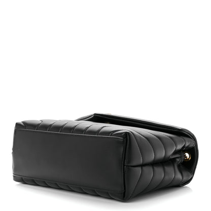 Saint Laurent Calfskin Y Quilted Monogram Small Loulou Chain Satchel Black 9 of 12