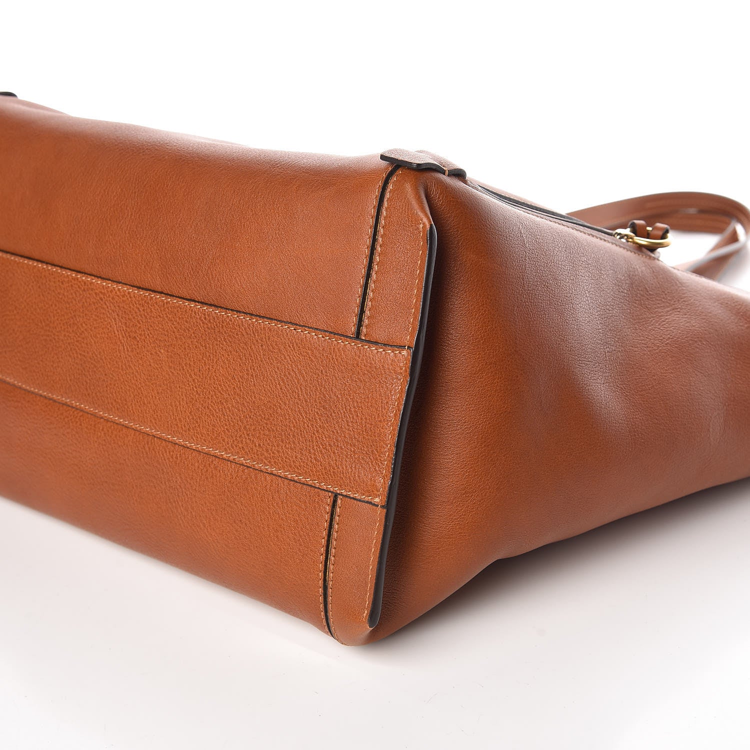 Chloe Smooth Calfskin Medium Milo Shopping Tote Caramel 6 of 8
