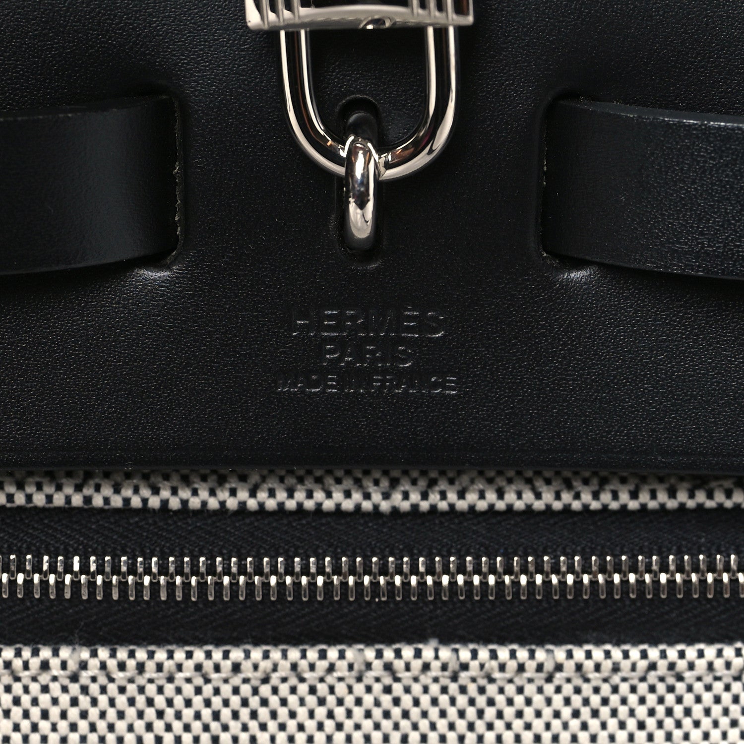 Hermes Toile H Berline Vache Hunter Herbag Zip PM 31 Black 7 of 10