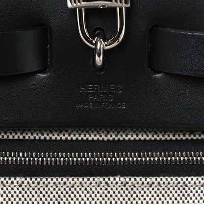 Hermes Toile H Berline Vache Hunter Herbag Zip PM 31 Black 7 of 10