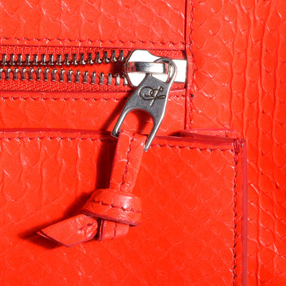 Proenza Schouler Python PS1 Medium Satchel Lipstick Red 11 of 12