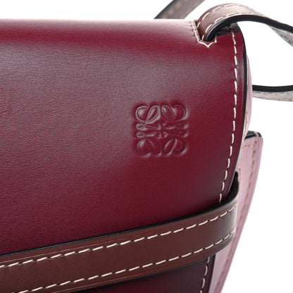 Loewe Calfskin Small Gate Crossbody Bag Wine Pastel Pink 13 of 15