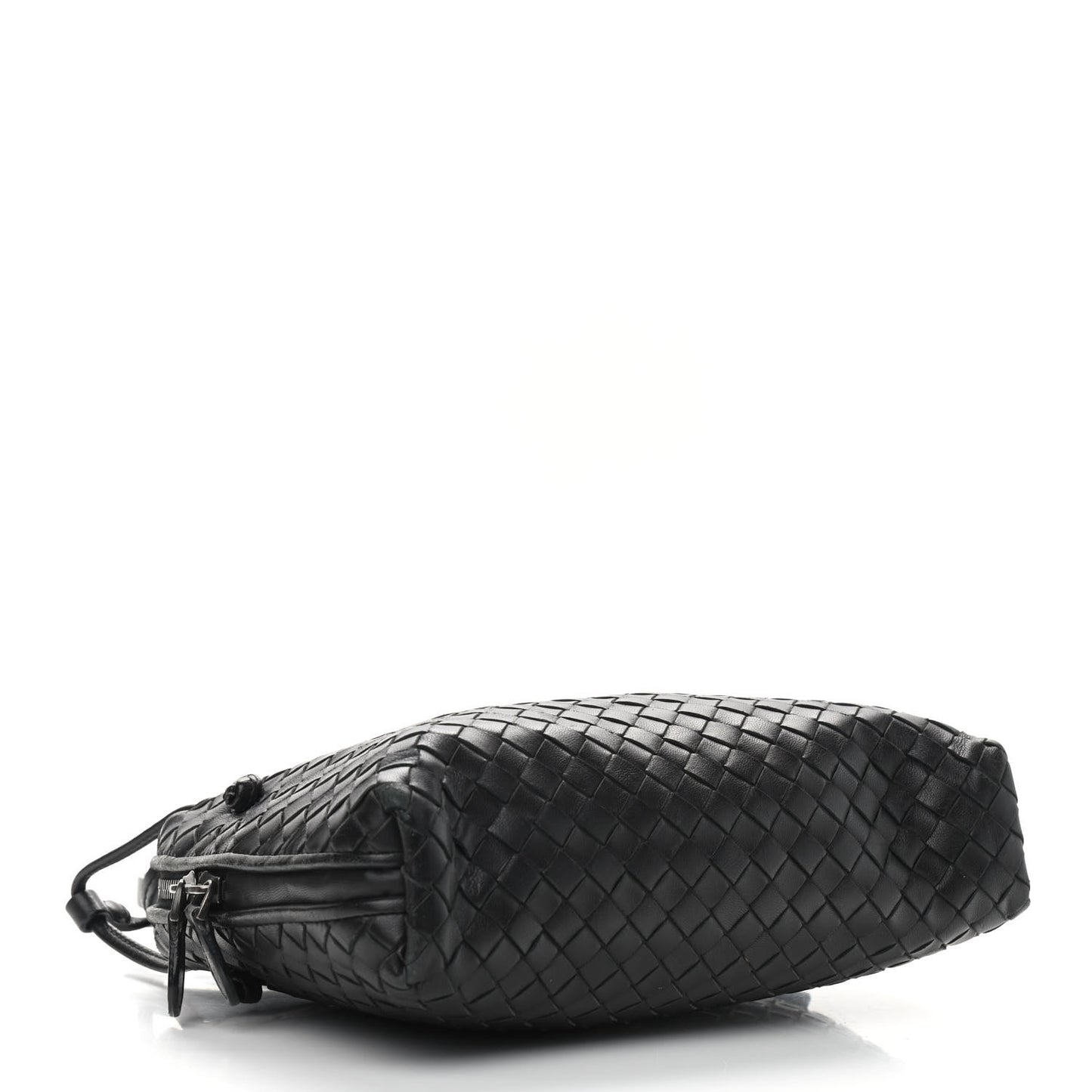 Nappa Intrecciato Nodini Crossbody Messenger Black