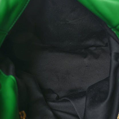 Saint Laurent Lambskin Quilted Medium Loulou Puffer Monogram Chain Satchel New Vert Praire 5 of 10
