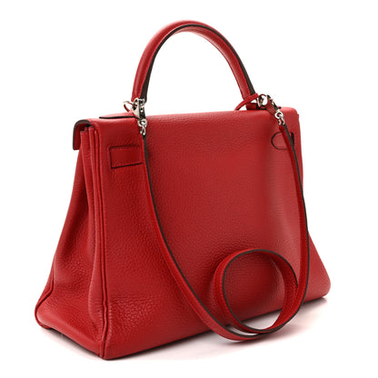 Hermes Togo Kelly Retourne 32 Rouge Casaque 3 of 9